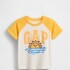 V-FRCH SS LOGO GRPH RAGLAN T NEW OFF WHITE
