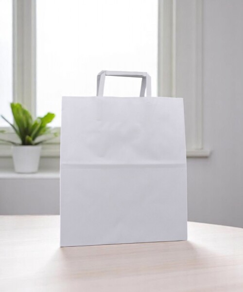 Bolsa lisa acuario 26x16x30 cm BLANCO
