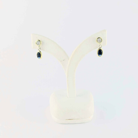 Caravanas de Plata y Doublé en Oro 18 kt Circonias