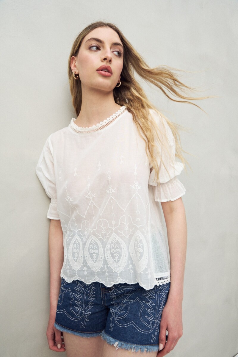 BLUSA MILAN Blanco
