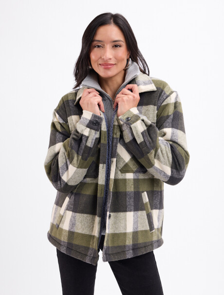 Sobrecamisa sherpa verde