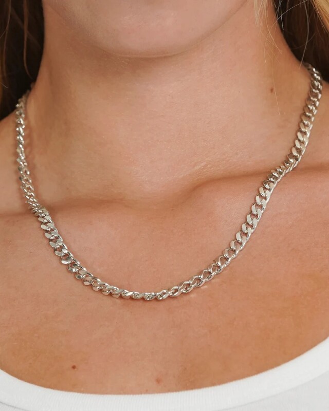 TwoJeys Cadena Collar Cuban Plata TwoJeys Cadena Collar Cuban Plata