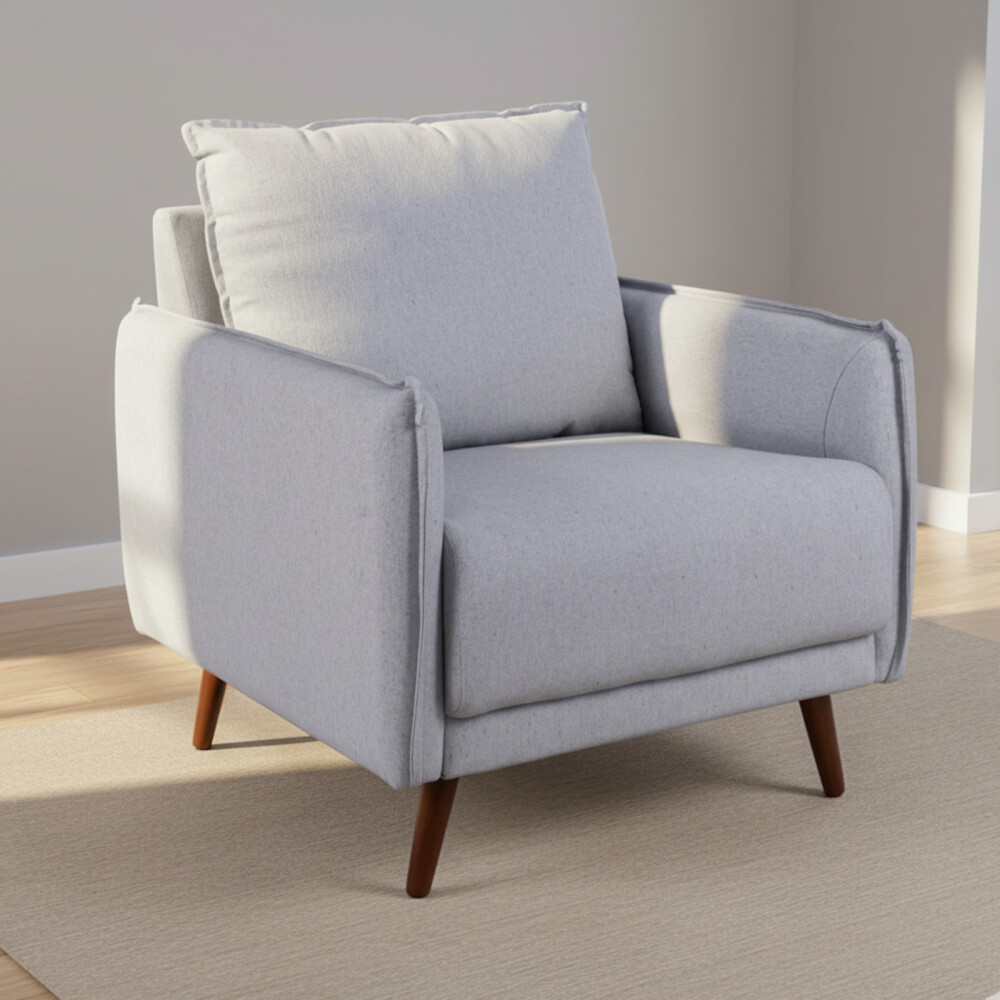 BUTACA TELA GRIS CHARLOTTE