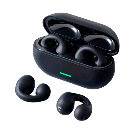 Auriculares Earcuffs Sound Estéreo Livianos Cómodos Modernos Negro