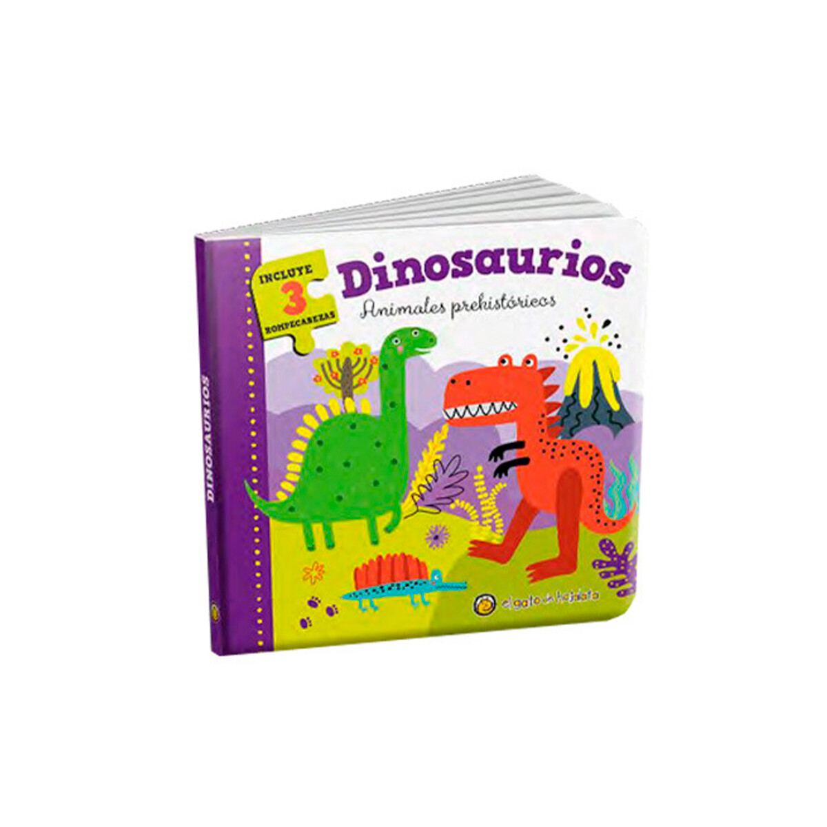 Libro Animales Mágicos Dinosaurios con Rompecabezas - 001 