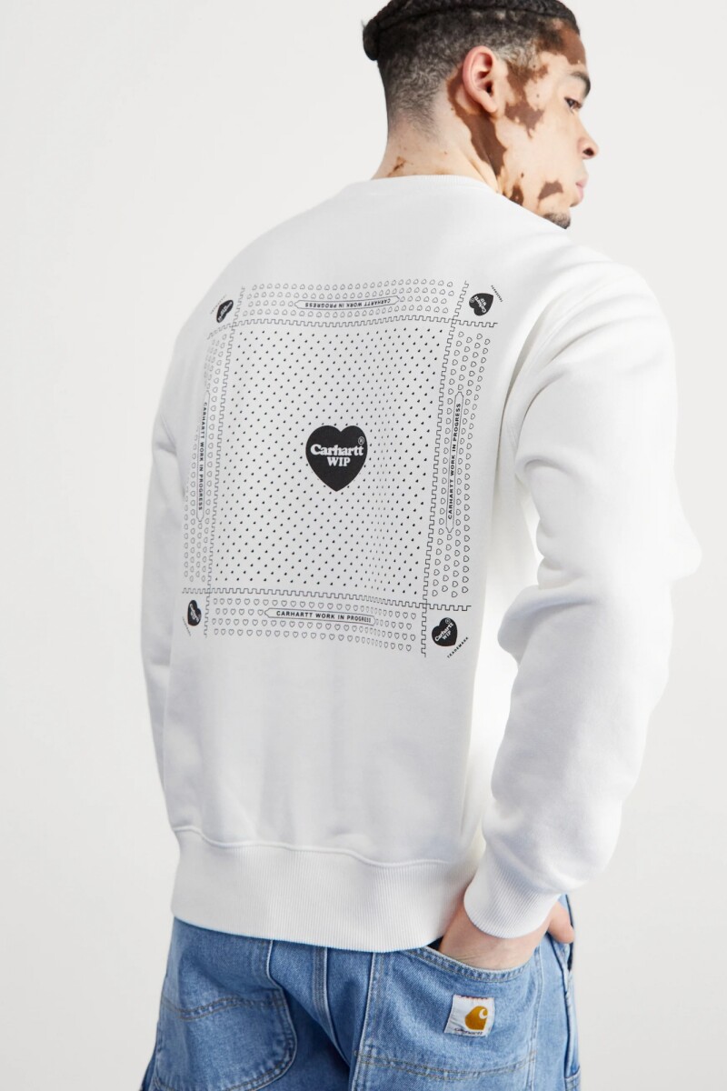 Heart Bandana Sweat Blanco