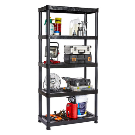 Rack Italhome Grande de 5 Niveles NEGRO