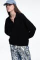 SWEATER TRENZAS Negro