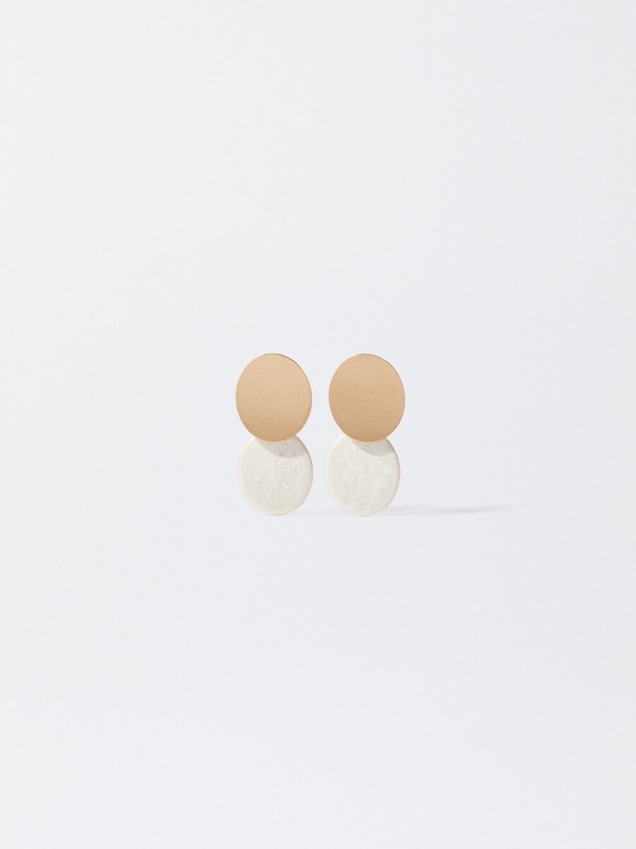 Pendientes Esmaltados beige
