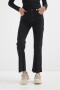 Jean Flared Cropped NEGRO