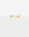 Aros Pasantes Metal Aros Pasantes Corazón - Dorado