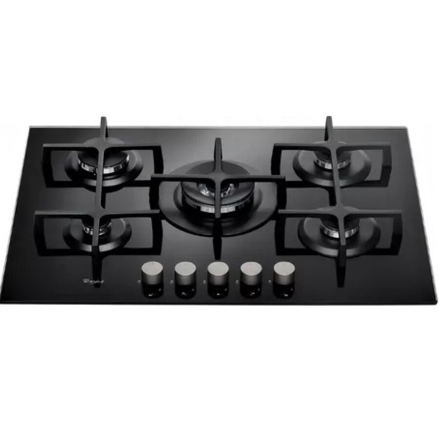 Anafe a gas de 5 hornallas Whirlpool GOA7523NB Anafe a gas de 5 hornallas Whirlpool GOA7523NB