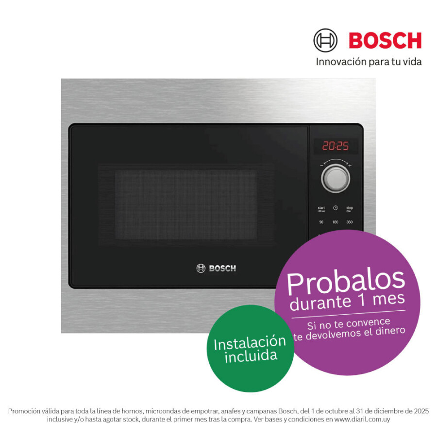 Microondas de Empotrar Bosch 20L Microondas de Empotrar Bosch 20L