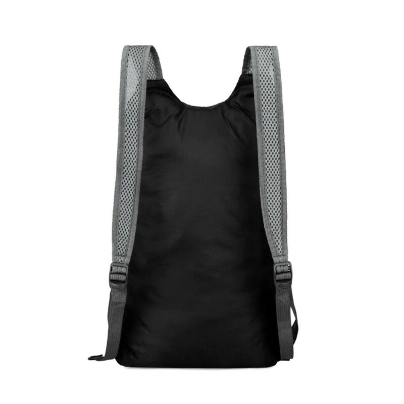 Mochila De Viaje Impermeable Plegable Multiuso Almacenar Color gris