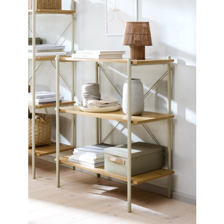 Estanteria Vandborg 3 Estantes Roble/Beige