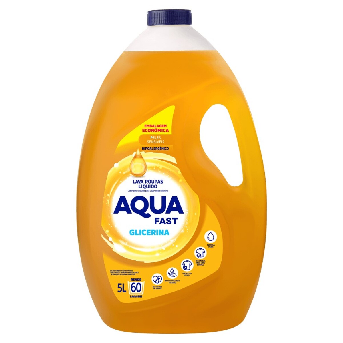 Jabon Líquido Aquafast Glicerina 5L para Ropa 