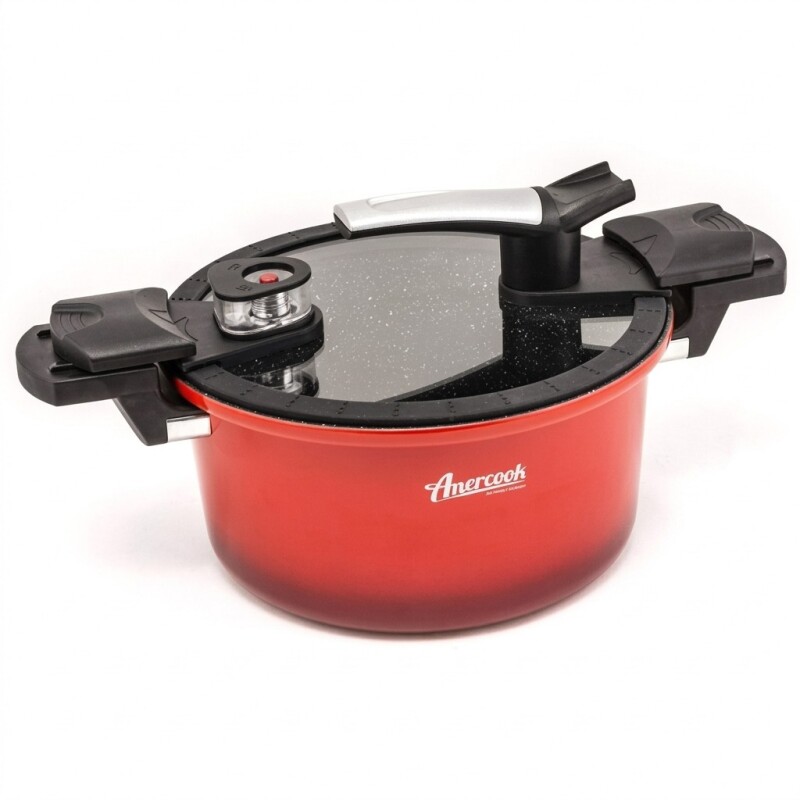 OLLA BAJA A PRESION AMERCOOK • 24cm • 4,9Lt OLLA BAJA A PRESION AMERCOOK • 24cm • 4,9Lt