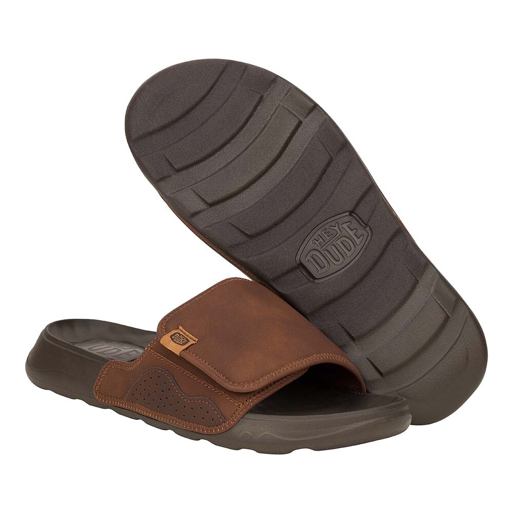 Sandalias Shore Slide Classic - Hombre Downtown Brown/Delicioso Brown