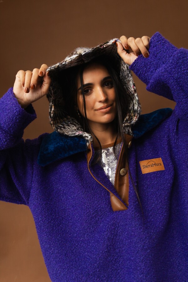 Buzo Crazy Bear Violeta / Azul