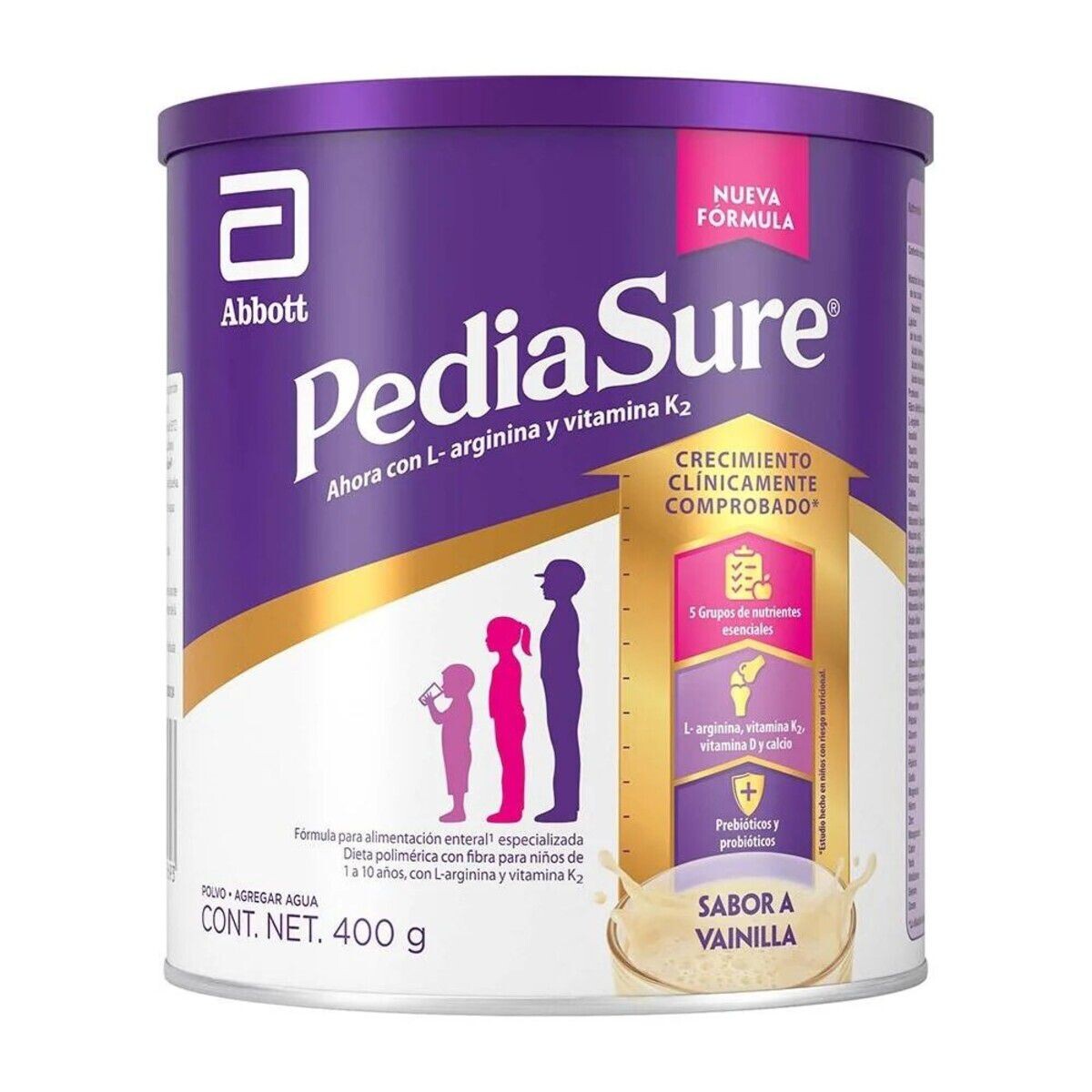 PEDIASURE CHOCOLATE LIBRE DE GLUTEN FR. 