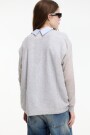 SWEATER V Gris