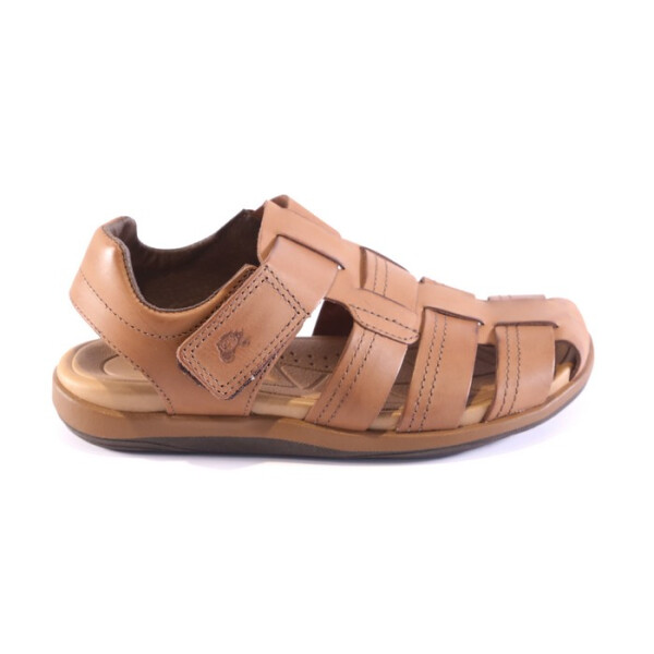 Country Sandalia C/Punta y Velcro de Hombre - 2108 Marron-castor