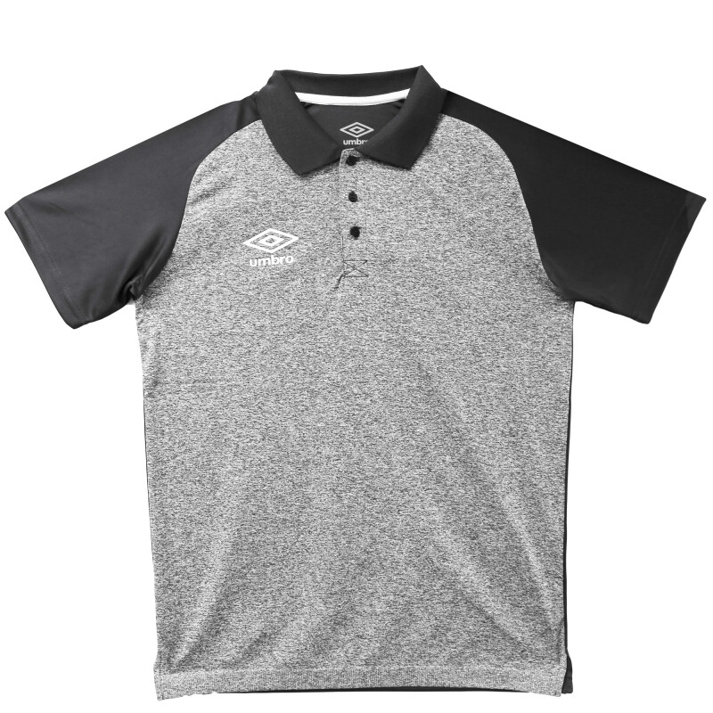 Remera de Hombre Umbro Polo Adulto Negro Melange - Negro