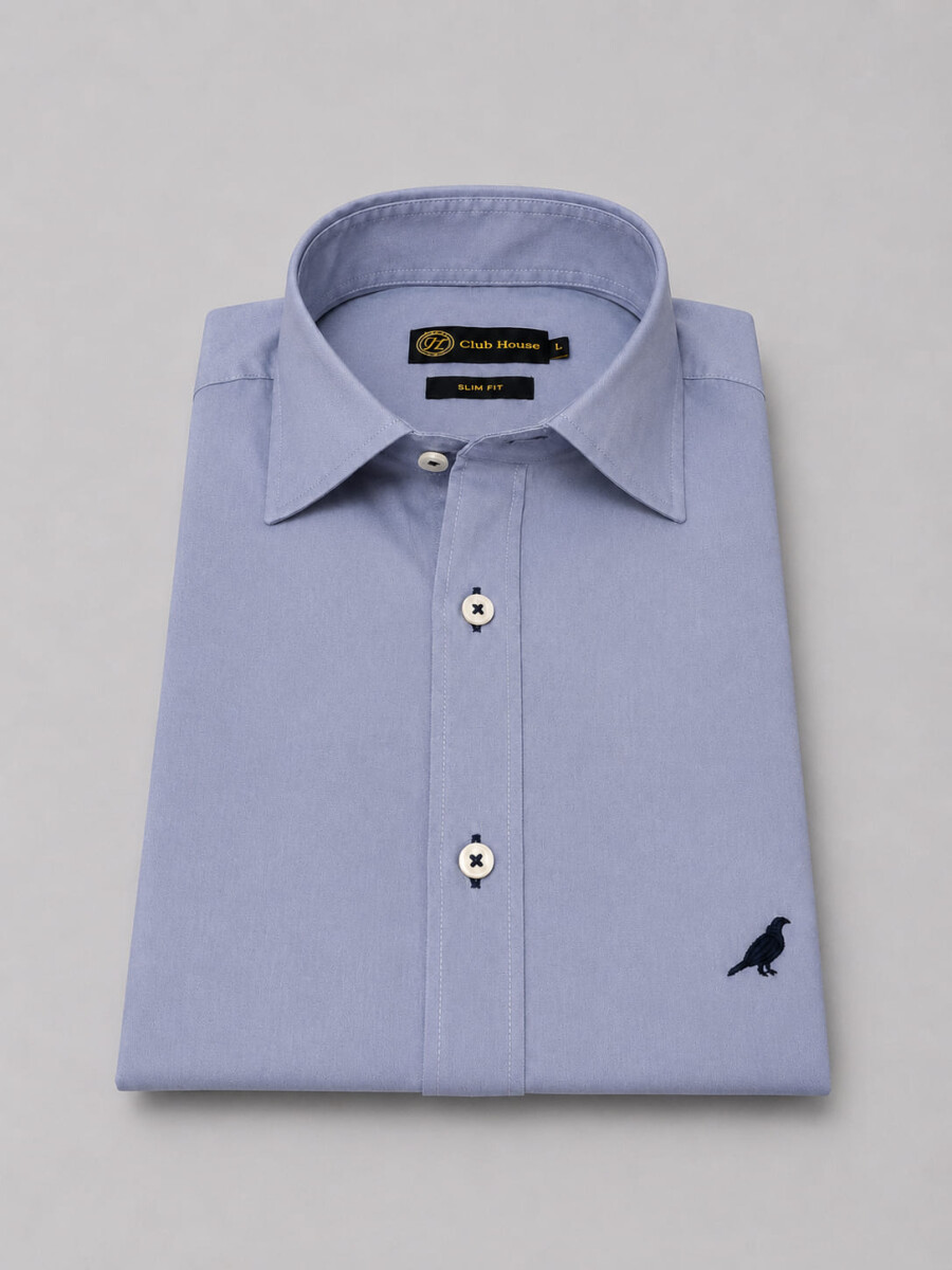 Camisa Classic Cotton Twill - Steel 
