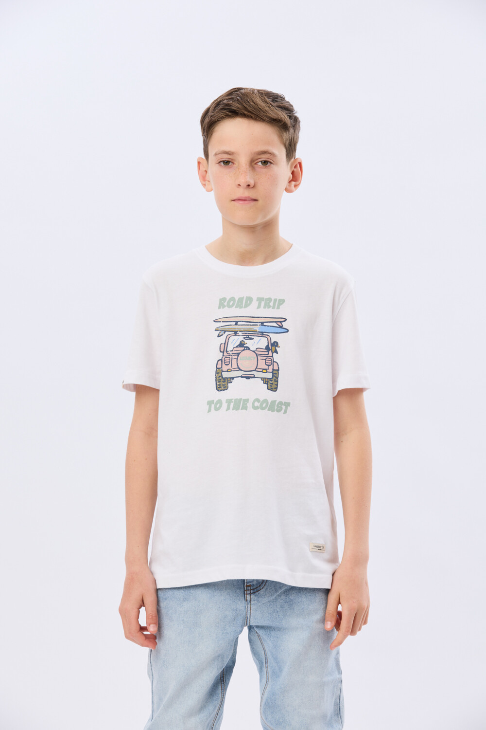 REMERA ESTAMPADA DE ALGODÓN Blanco