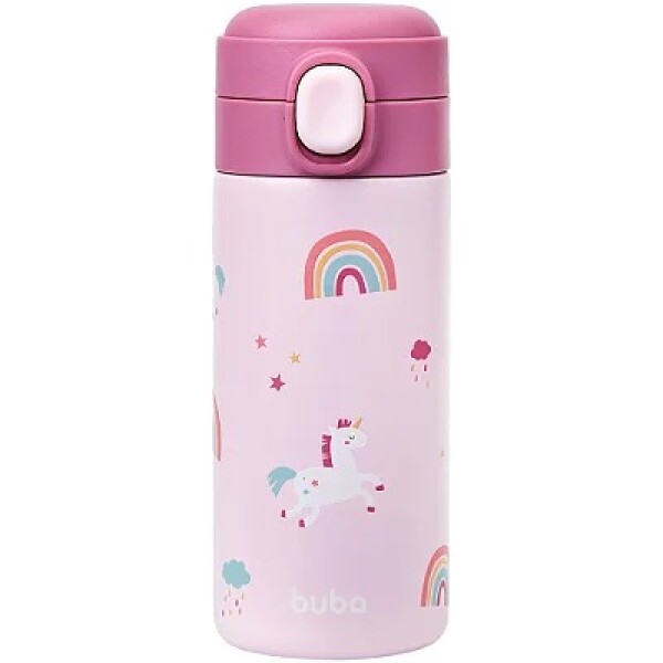 Vaso termico BUBA Magic sorbito unicornio rosa
