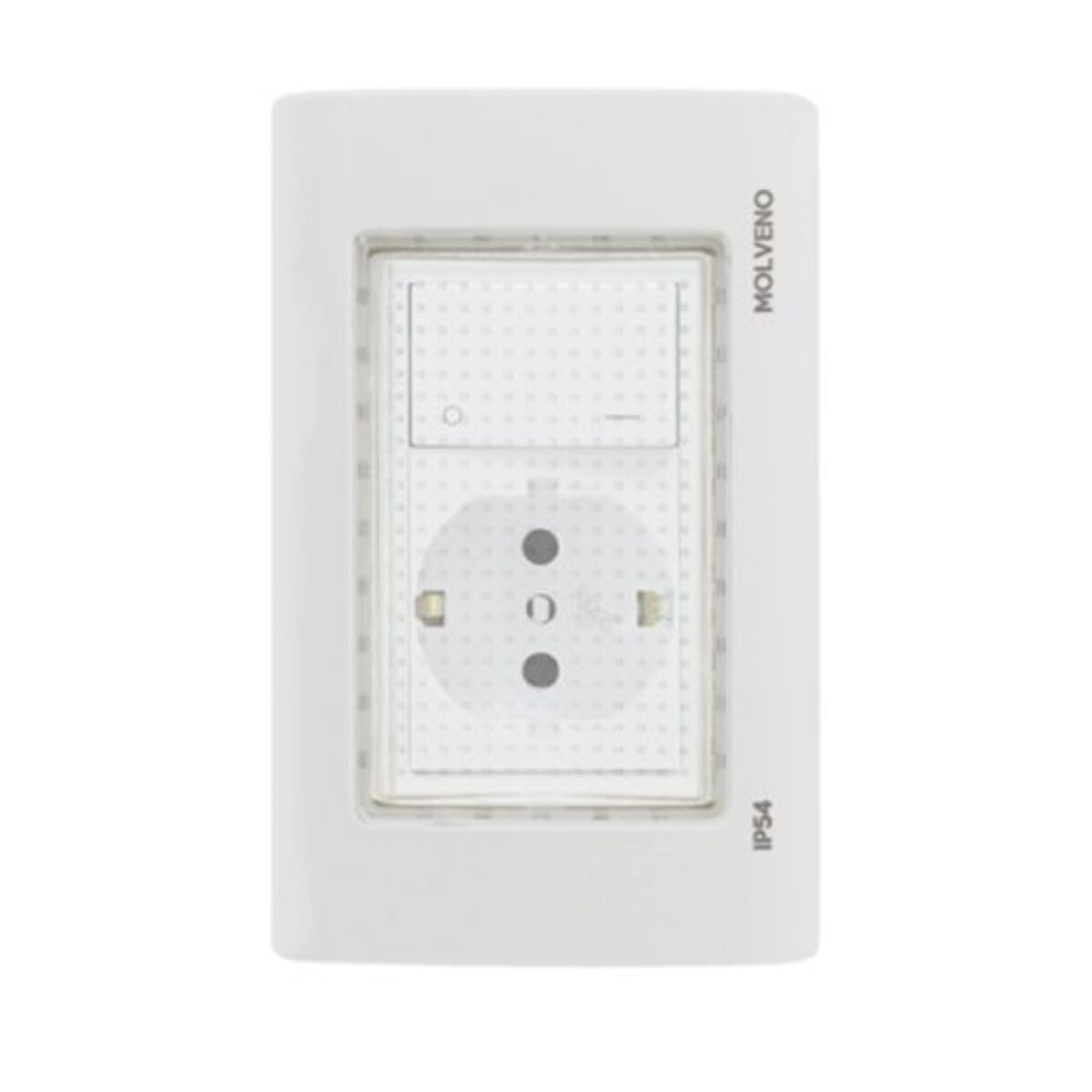 PLAQUETA IP54 INTERRUPTOR BIPOLAR+ SHUCKO BLANCO Plaqueta Ip54 Interruptor Bipolar+ Shucko Blanco