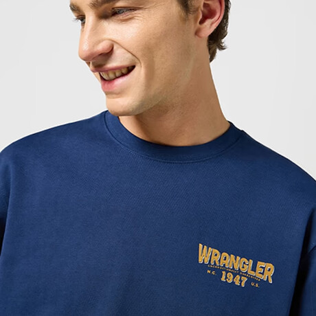 Buzo Wrangler de Hombre - CASEY SWEATSHIRT - 112357316 ELD