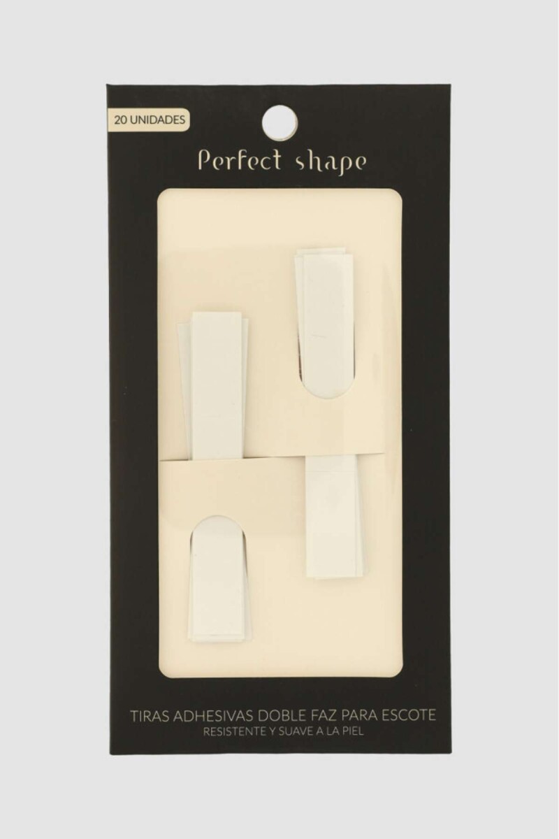 Tiras doble faz 20 unidades - Blanco 