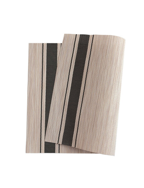 INDIVIDUAL PVC 45x30CM JASPEADO NATURAL/NEGRO INDIVIDUAL PVC 45x30CM JASPEADO NATURAL/NEGRO