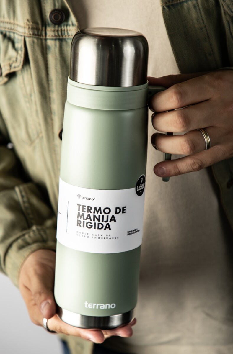 Termo 1Lt. Premium Manija Rigida - Oliva 