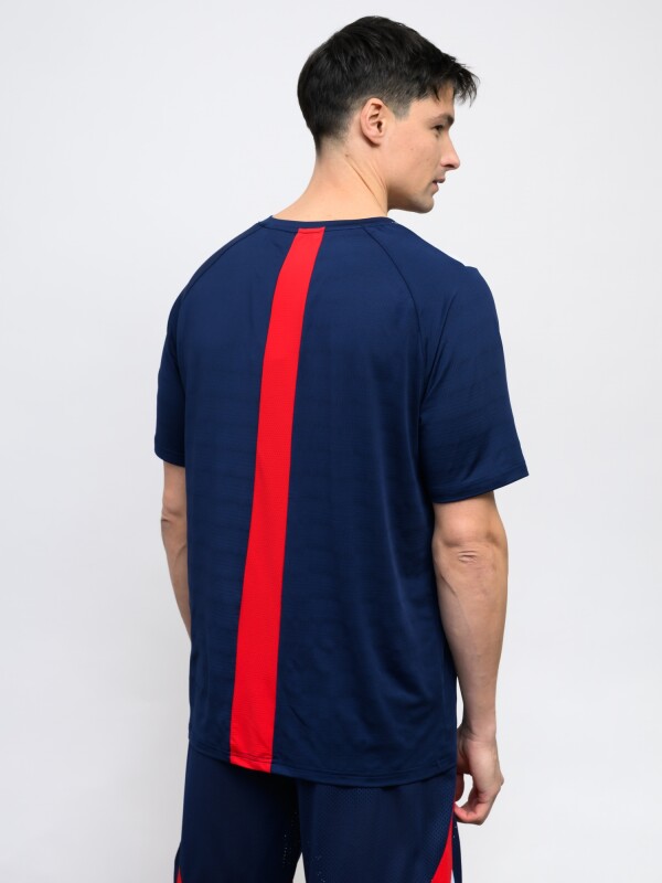 REMERA ORYN Nacional Hombre Azul Marino, Rojo, Blanco