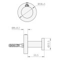 ACCESORIO PERCHA LILO CROMADO FV Accesorio Percha Lilo Cromado Fv