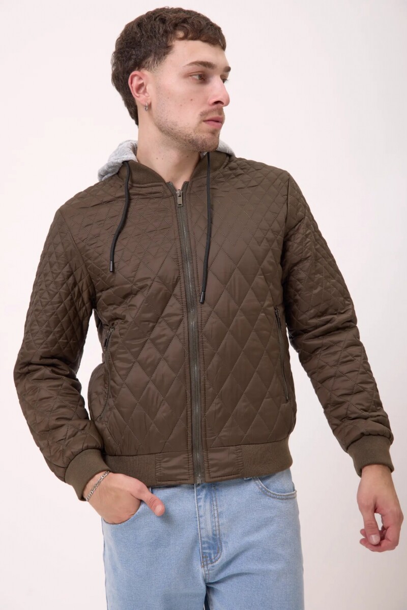 Capitoneada C/capucha Marrón