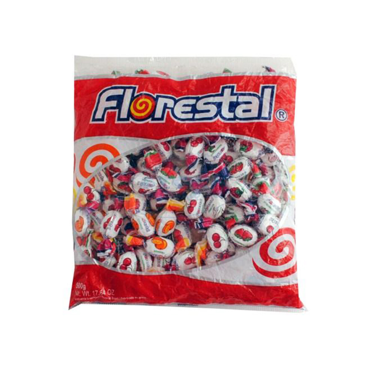 Caramelo FLORESTAL duro bolsa x120u 500grs - Frutas Rellenas 