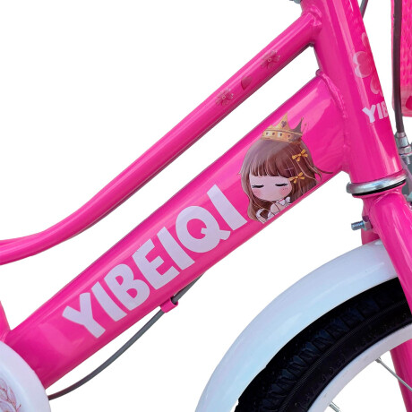 Bicicleta Paseo R16 Infantil Niña C/ Canasto y Accesorios Rosado
