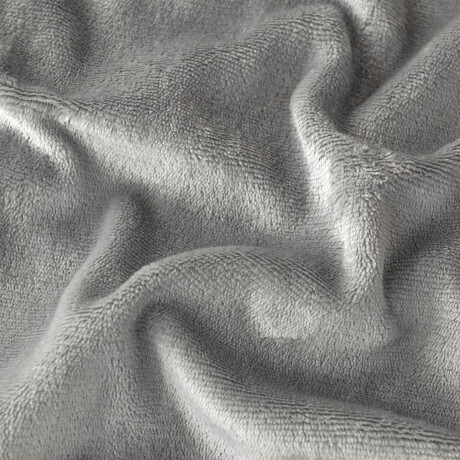 Frazada X2 Manta Polar 2 Plazas C/corderito 200x230cm Gris