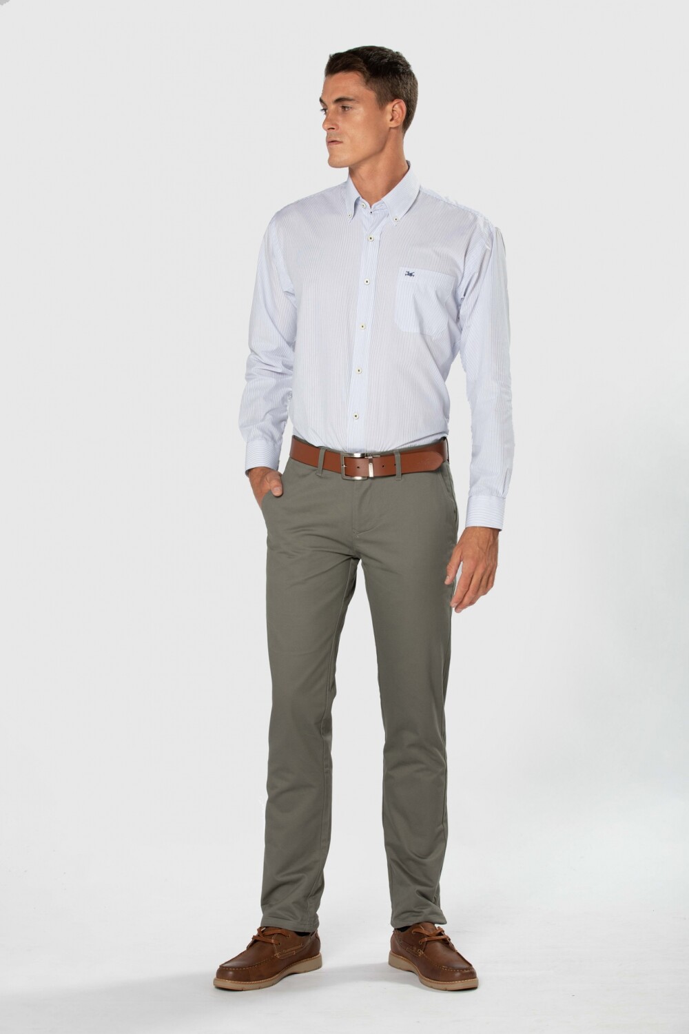 PANTALÓN CLÁSICO GABARDINA Verde