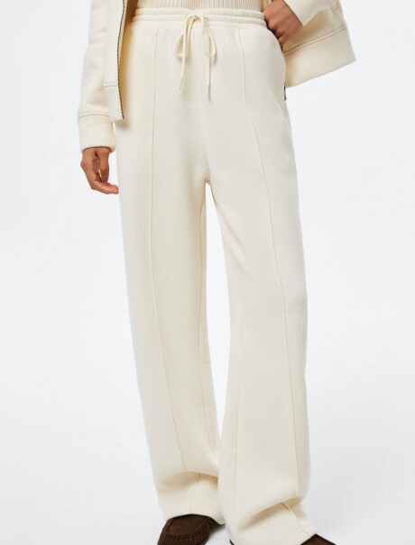 PANTALÓN CON BOLSILLOS - BLANCO BLANCO