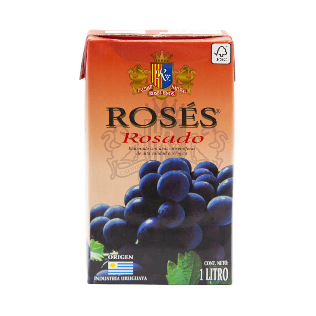Vino ROSES 1L Tetra - Rosado suave 