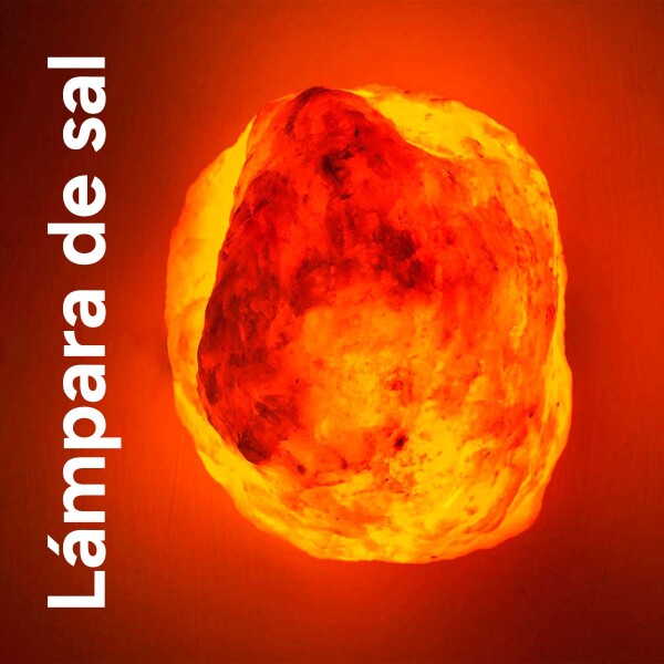 Lámpara Sal De Himalaya 2-3kg Con Interruptor + Base Madera® Lámpara Sal De Himalaya 2-3kg Con Interruptor + Base Madera®