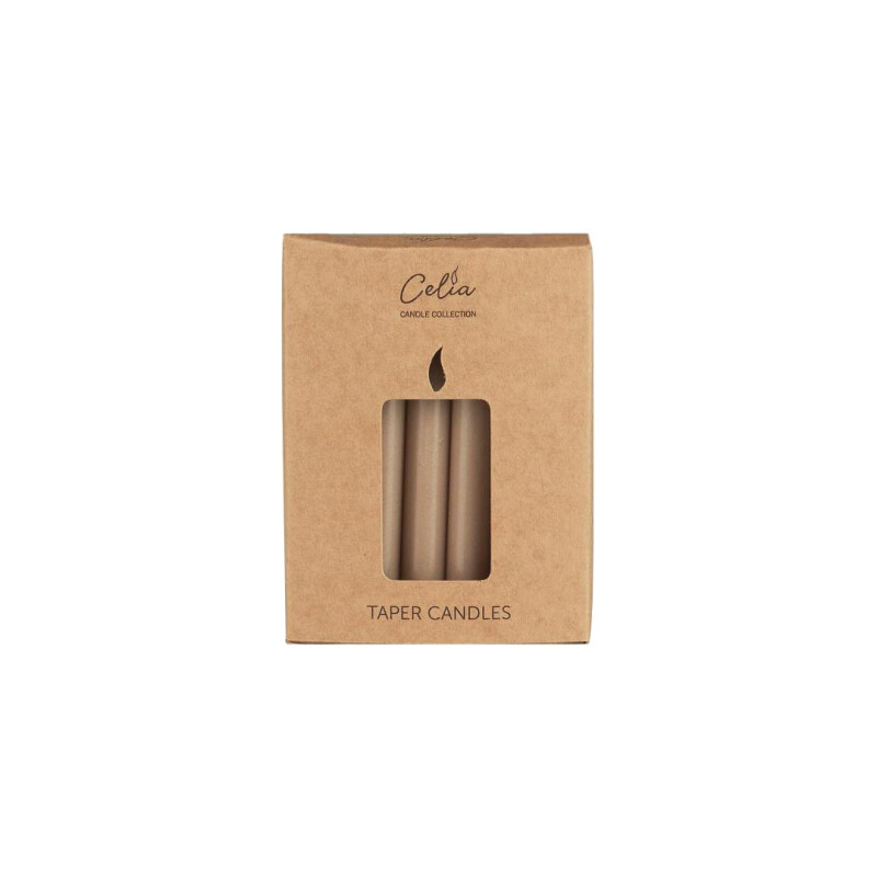 Pack x12 velas Amiel Taupe