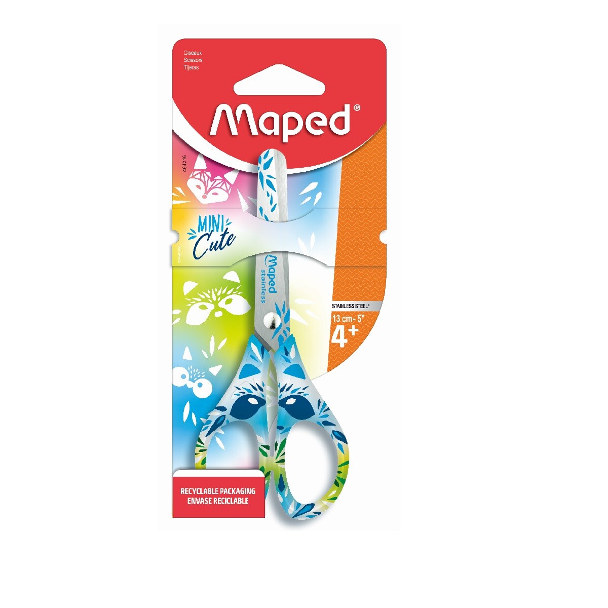 TIJERA MAPED MINI CUTE 13CM BLISTER Único