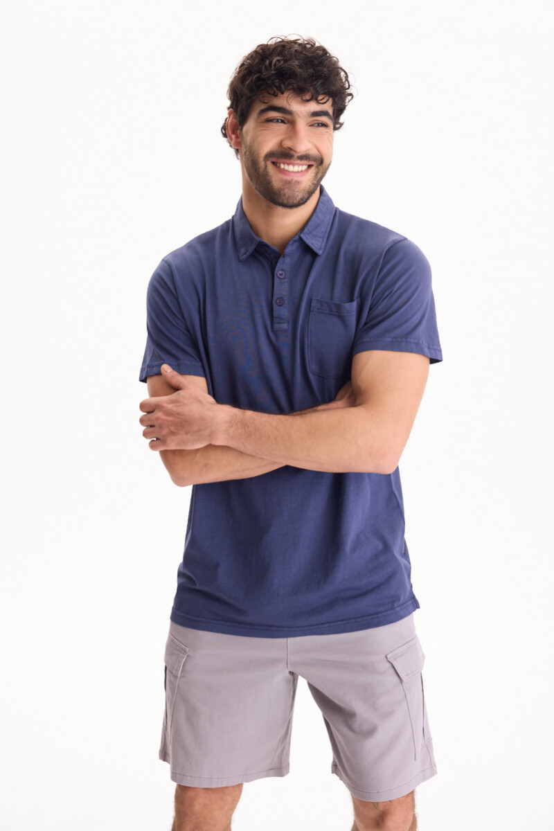 Remera Polo Horizon Azul