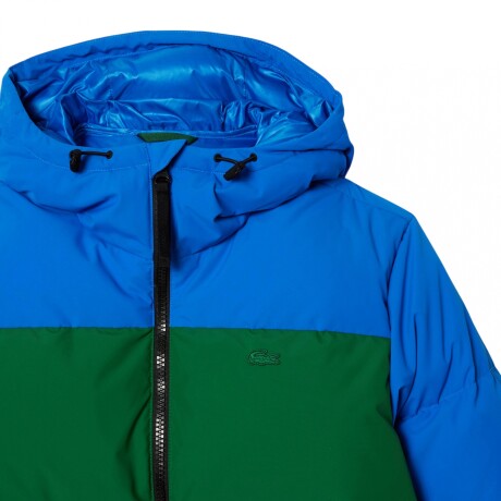 CAMPERA ACOLCHONADA LACOSTE BLUE/GREEN