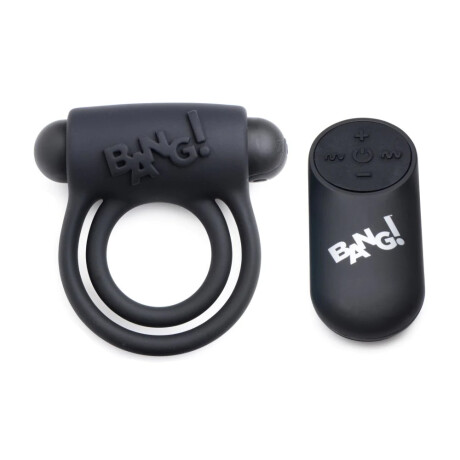 Anillo Vibrador Control a Distancia BANG! Negro